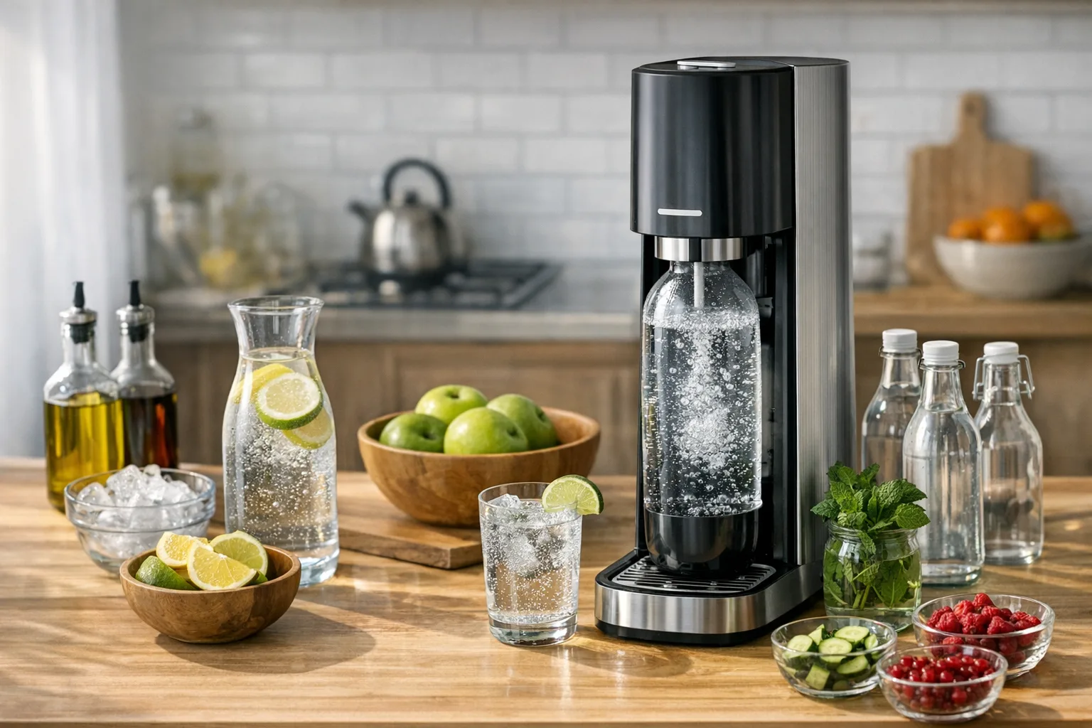 Vorteile eines Wassersprudlers fuer das Alltagserlebnis zu Hause