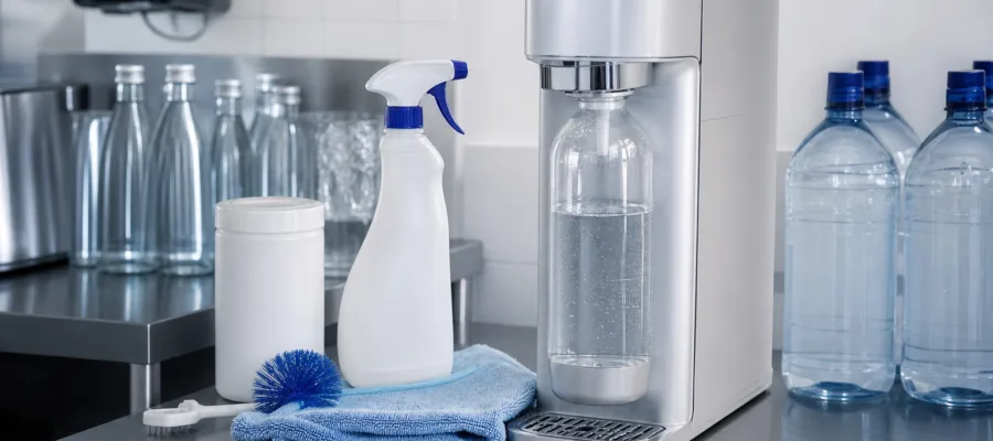 Hygiene beim Wassersprudler im Haushalt und Gewerbe: Infektionsschutz und Reinigung
