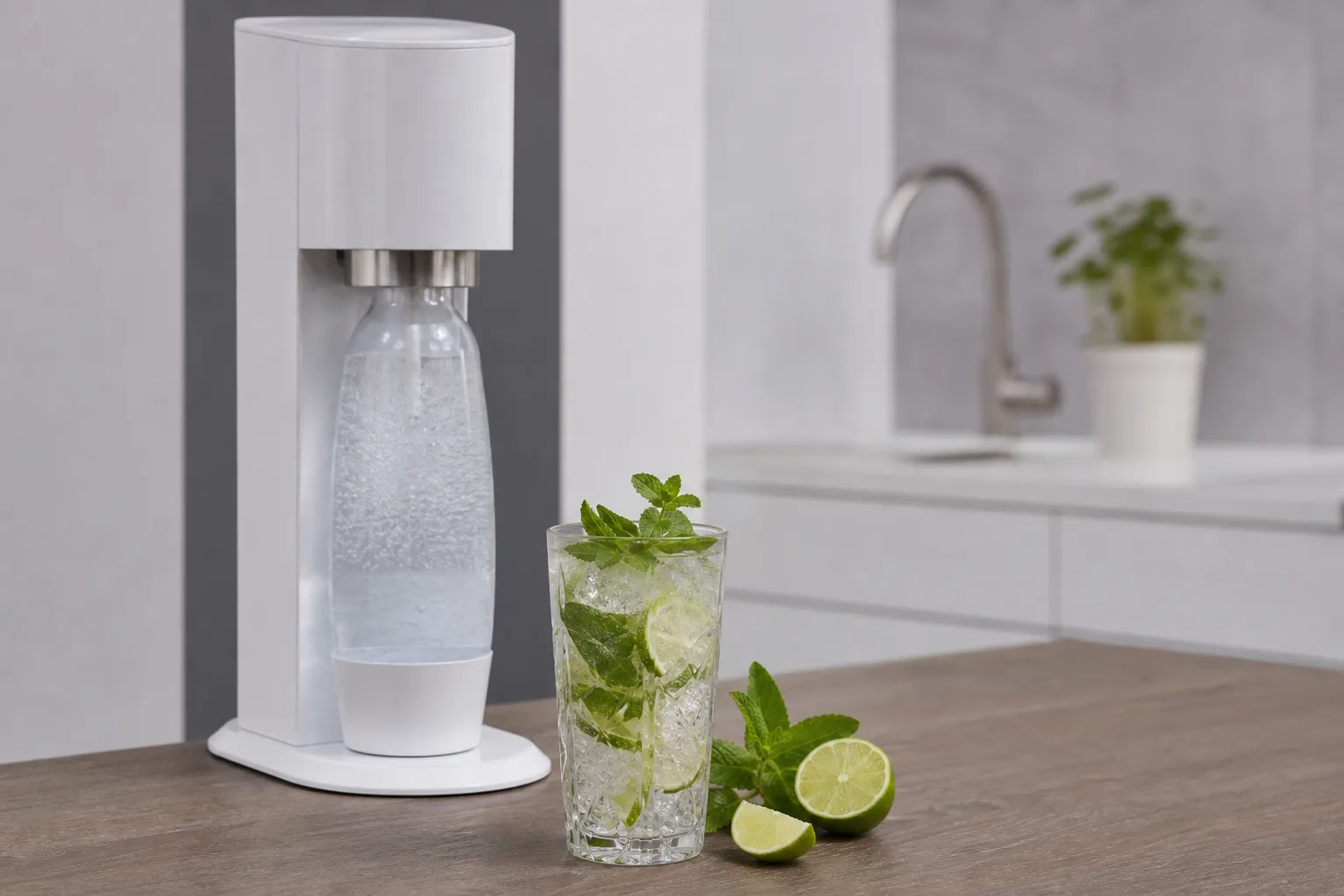 Virgin Mojito mit Wassersprudler