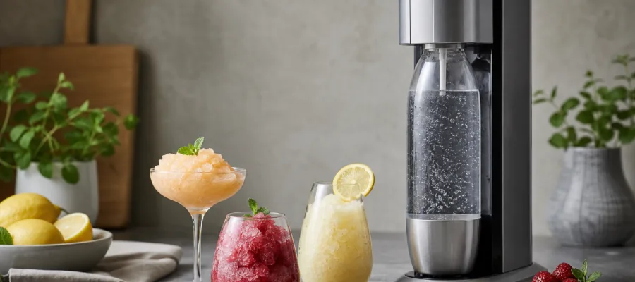 Eis, Sorbets & Granitas mit Wassersprudler: Sprudelnde Desserts