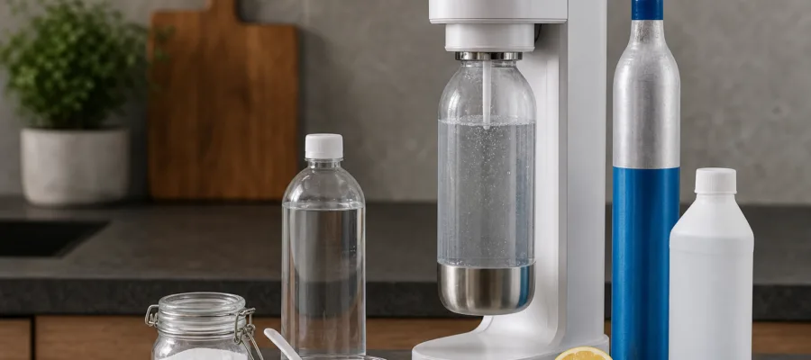 Wassersprudler entkalken: Methoden, geeignete Mittel und empfohlene Haeufigkeit